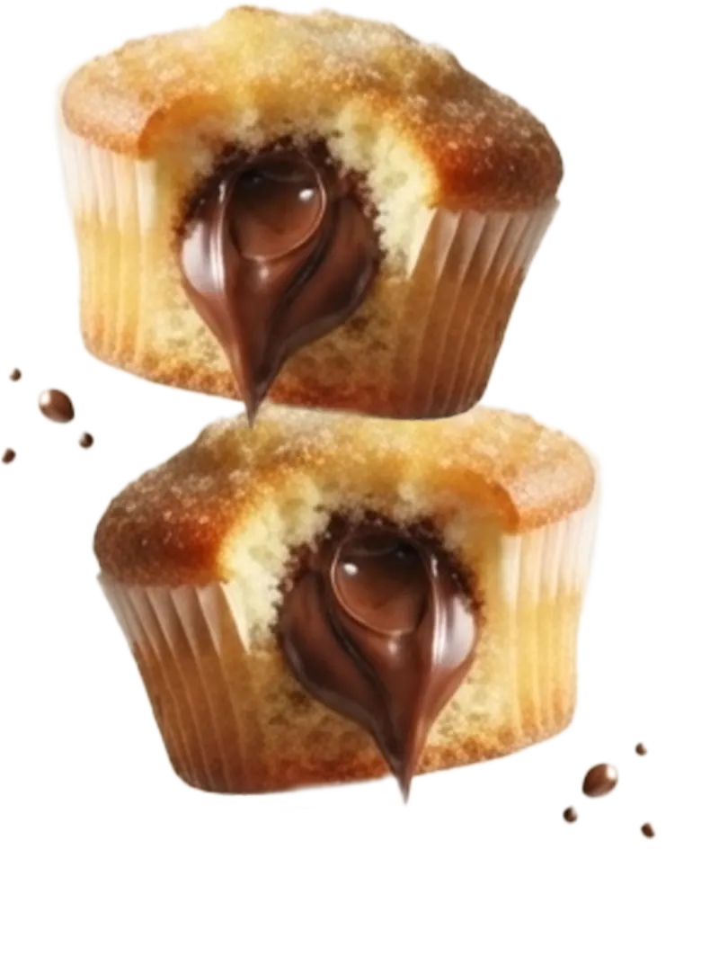 Cupcake Relleno de Nutella