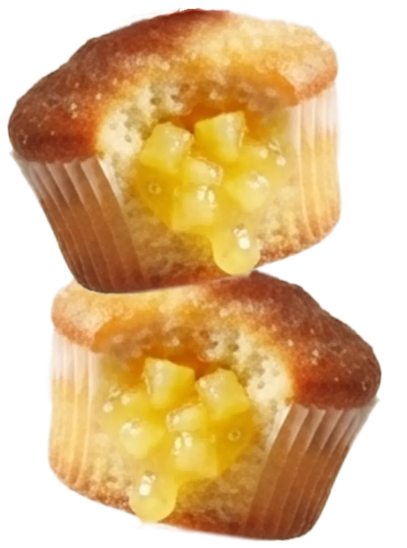 Cupcake Relleno de Piña