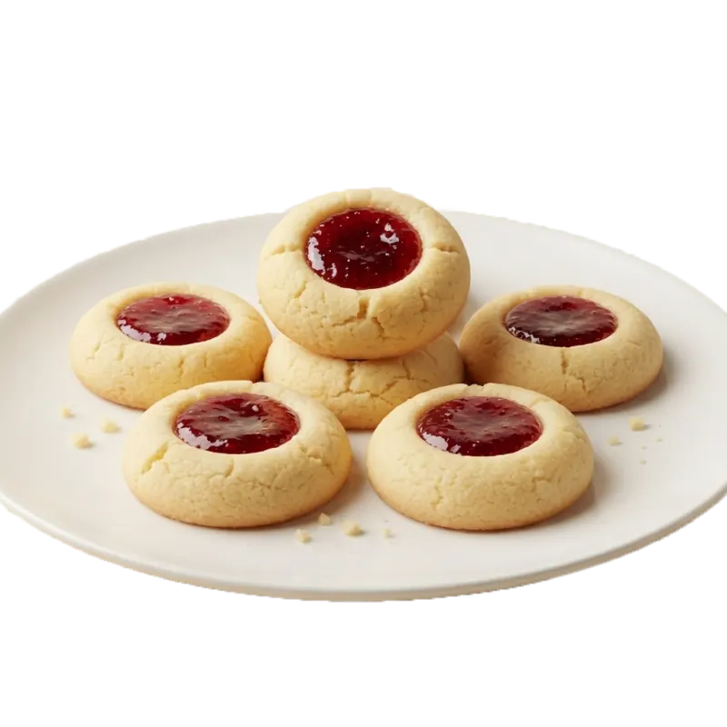 Galletas de Mantequilla con Mermelada de Fresa