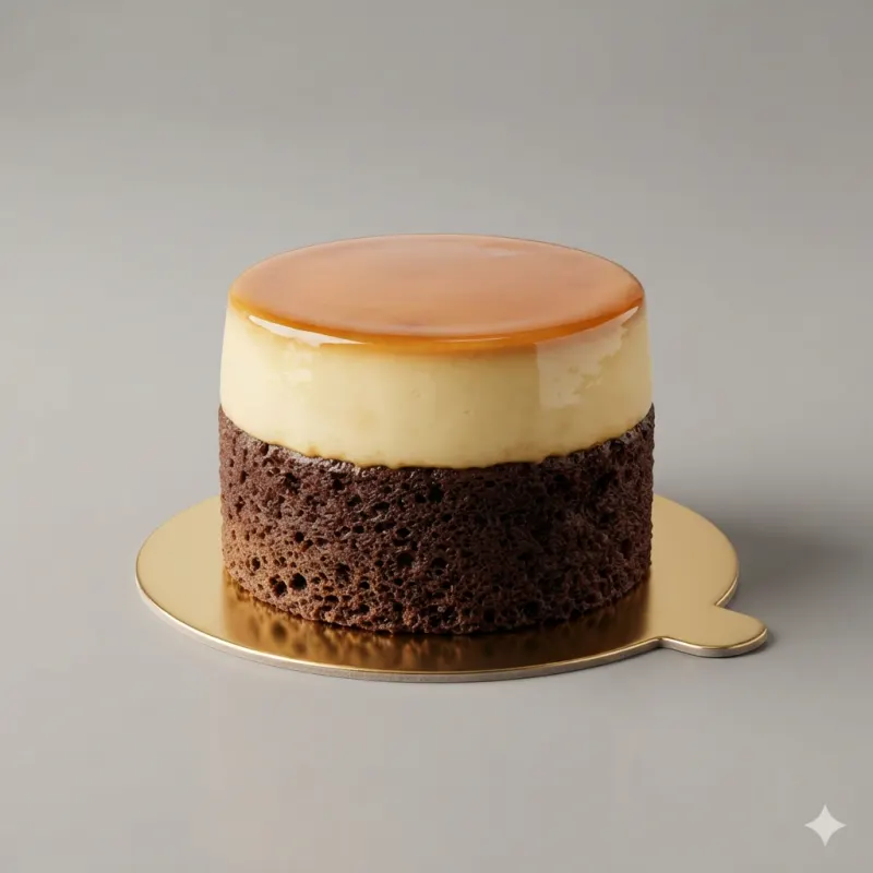 Pan de Elote con Flan