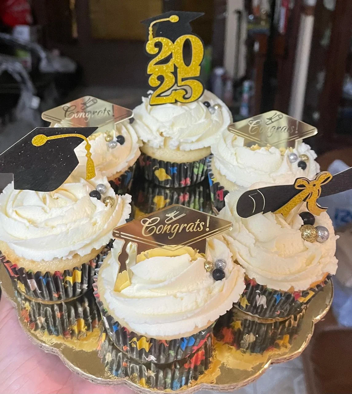 Cupcakes de graduación entregados